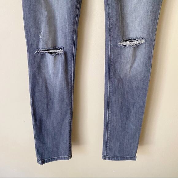 DL1961 | Emma Leggings Jeggings Skinny Jeans Low Rise Distressed Gray Size 28 - Picture 4 of 8